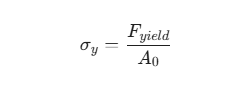 yield strength calculation