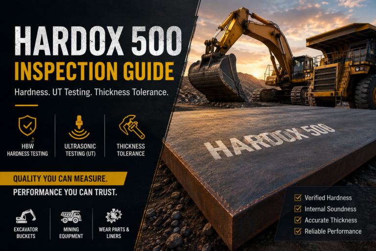 Hardox 500 inspection guide for hardness testing ultrasonic testing and thickness tolerance