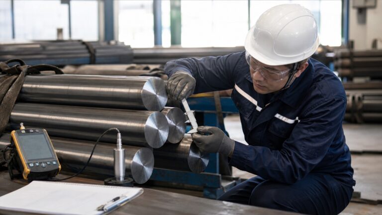4140 alloy steel shown during third party inspection