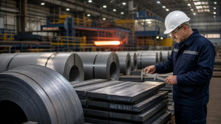 steel products shown during factory audit