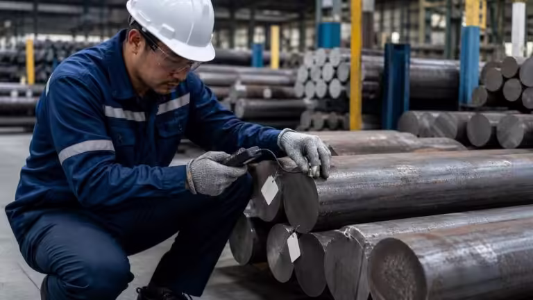 steel products shown during vendor audit process