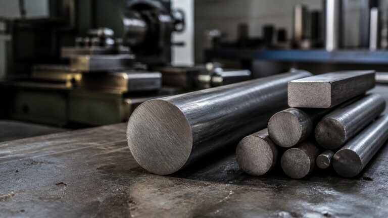 Educational steel scene illustrating What Is 4140 Steel? A Beginner-Friendly Introduction
