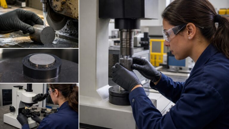 carbon steel shown during material testing laboratory