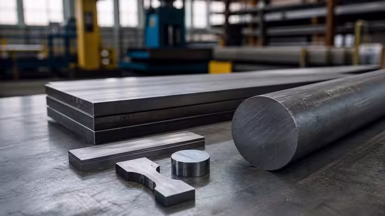 Educational steel scene illustrating 1045 Steel Certification: How to Read the Main Parts of a Certificate