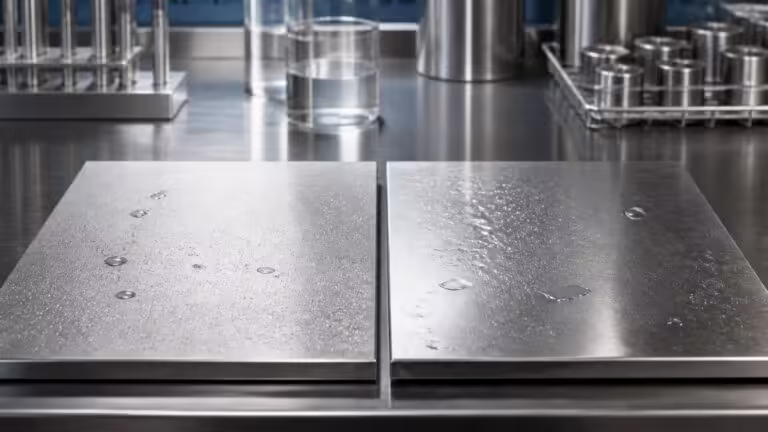Educational steel scene illustrating 18/8 Stainless Steel vs 304: Usually Close, but Not the Same Claim