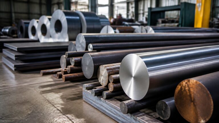 Educational steel scene illustrating 4340 Steel Suppliers: What the Term Means and Which Services Are Common