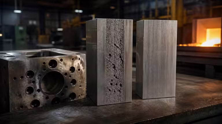 Educational steel scene illustrating H13 ESR Tool Steel: What Remelting Improves and When It Is Worth Paying For